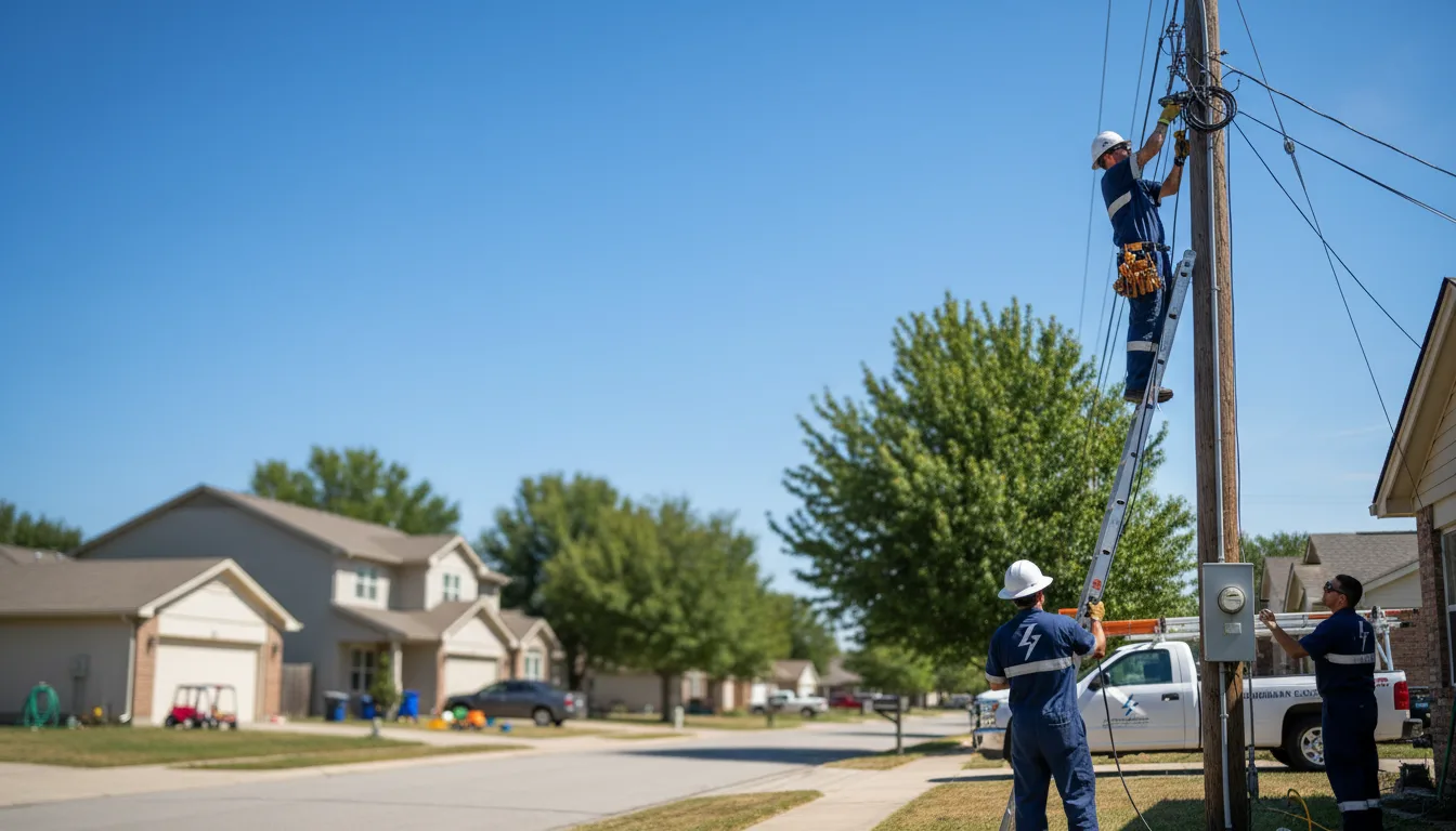 Residential electrician providing installation services in Linwood, MA